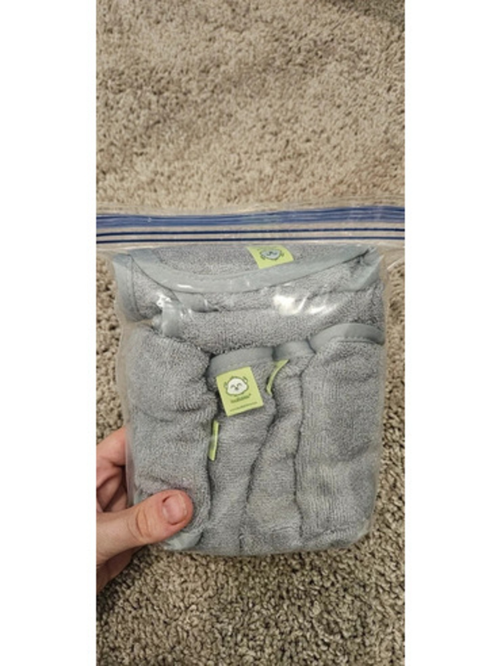 6 newborn baby wash cloths